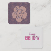 ハッピーバースデーノートカード ノートカード (正面/裏面)