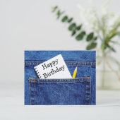 ハッピーバースデーノートブックinポケット ポストカード (スタンド正面)