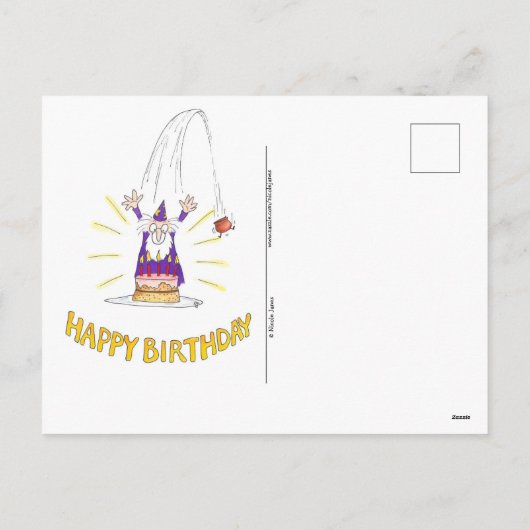 ハッピーバースデーハガキbyニコールジャネス シーズンポストカード (裏面)