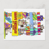 ハッピーバースデーハガキbyニコールジャネス ポストカード (正面)