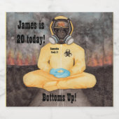 ハッピーバースデーハズマートスーツ検疫Covid-19 ビールラベル (シングルラベル)