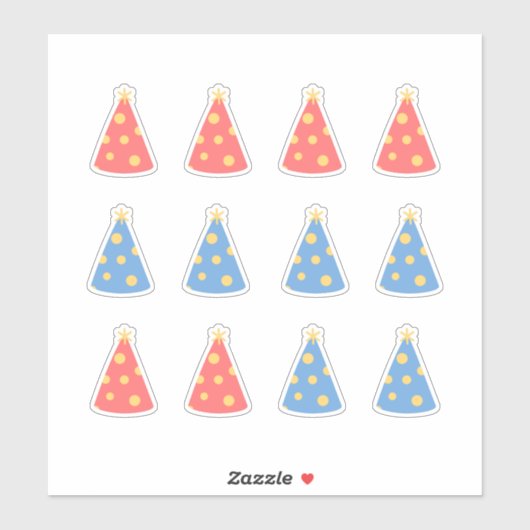 ハッピーバースデーハットセレブレーションジャーナルクラフトS シール (シート)