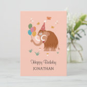 ハッピーバースデーハットマンマンモスバルーンカード (スタンド正面)