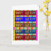 ハッピーバースデーハッピーバースデーカードリターンギフト カード (黄色い花)