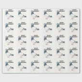 ハッピーバースデーハト包装紙 ラッピングペーパー (フラット)