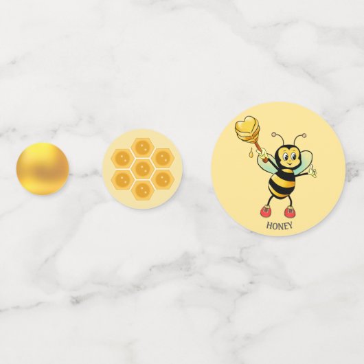 ハッピーバースデーハニー(昆虫)マルハナバチ コンフェッティ (裏面)