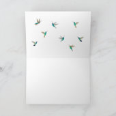 ハッピーバースデーハミングバーズカード カード (内部)