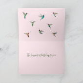 ハッピーバースデーハミングバーズカード カード (内部)