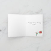 ハッピーバースデーハミングバードケーキカード カード (内部)