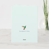 ハッピーバースデーハミングバード カード (裏面)