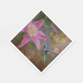 ハッピーバースデーハミングバード スタンダードランチョンナプキン (角)