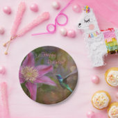 ハッピーバースデーハミングバード ペーパープレート (パーティー)