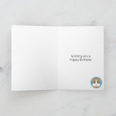 ハッピーバースデーハムスターパーソナライズされた カード (内部)