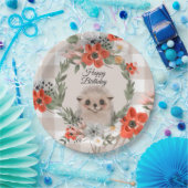 ハッピーバースデーハリネズミ ペーパープレート (パーティー)