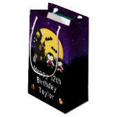 ハッピーバースデーハロウィーンヴァンパイレズパープル スモールペーパーバッグ (裏面アングル)