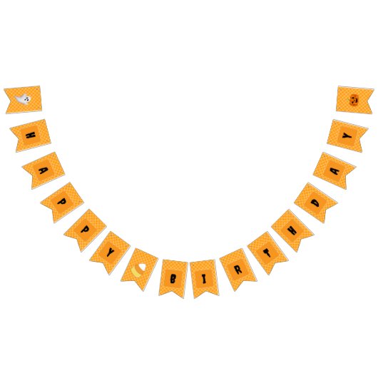 ハッピーバースデーハローウィンパーティバンティンバナー バンティングフラッグ (全)