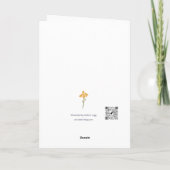 ハッピーバースデーハンサムグリーティングカード サンキューカード (裏面)