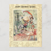 ハッピーバースデーハンプティクラシック子供部屋ライム ポストカード (正面)