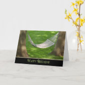 ハッピーバースデーハンモック カード (黄色い花)