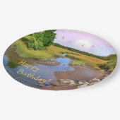 ハッピーバースデーハンモナスビーチ紙プレート ペーパープレート (アングル)