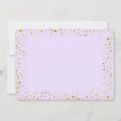 ハッピーバースデーハートコンステレーションとスターカード 招待状 (裏面)