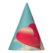 ハッピーバースデーハートバルーン パーティーハット (左)