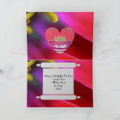 ハッピーバースデーハート カード (内部)