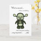 ハッピーバースデーバイナノファ カード (黄色い花)