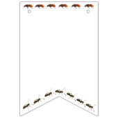 ハッピーバースデーバグをテーマにしたバナー バンティングフラッグ (第1の旗)