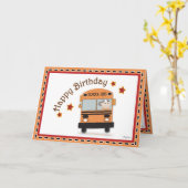 ハッピーバースデーバスドライバ カード (黄色い花)