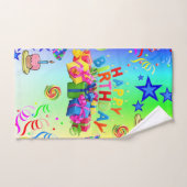 ハッピーバースデーバスルーム用タオル バスタオルセット (ハンドタオル)