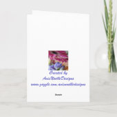 ハッピーバースデーバタフカスタマイズライ名 カード (裏面)