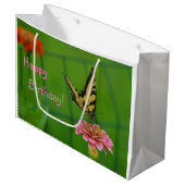 ハッピーバースデーバタフライガーデン ラージペーパーバッグ (正面アングル)