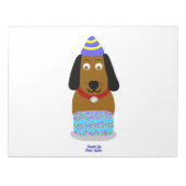 ハッピーバースデーバックアップメモ帳(27.9 cm x 21.6 cm) ノートパッド (正面)