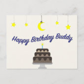 ハッピーバースデーバディ葉書byシャヒクマ ポストカード (正面)