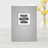 ハッピーバースデーバナータイポグラフィカード カード (黄色い花)