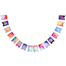 ハッピーバースデーバナーバースデーパーティーのバンティングフラグ