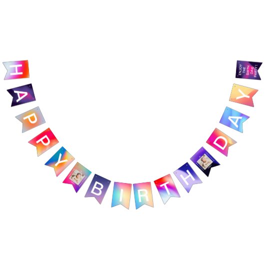 ハッピーバースデーバナーバースデーパーティーのバンティングフラグ バンティングフラッグ (全)