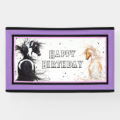 ハッピーバースデーバナーホースバイビハレ 横断幕 (横)