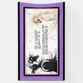 ハッピーバースデーバナーホースバイビハレ 横断幕 (縦)