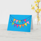 ハッピーバースデーバナー！ カード (黄色い花)