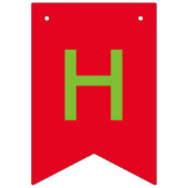 ハッピーバースデーバナー バンティングフラッグ (第2の旗)