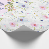 ハッピーバースデーバナー ラッピングペーパー (角)