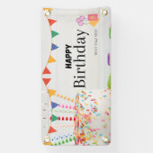 ハッピーバースデーバナー 横断幕 (縦)