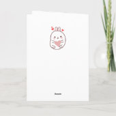 ハッピーバースデーバニーハート カード (裏面)