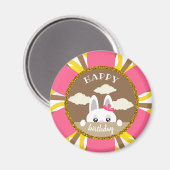 ハッピーバースデーバニー マグネット (正面/裏面)