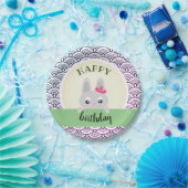 ハッピーバースデーバニー（動物）、ドードル ペーパープレート (パーティー)