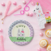 ハッピーバースデーバニー（動物）、ドードル ペーパープレート (パーティー)