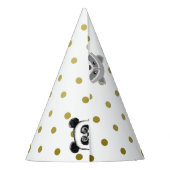 ハッピーバースデーバニー（動物）パーティー帽子 パーティーハット (裏面)