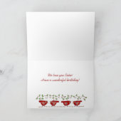 ハッピーバースデーババウクライナバーディ カード (内部)